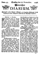 Wiener Zeitung 17561127 Seite: 1