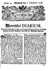 Wiener Zeitung 17580201 Seite: 1