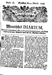 Wiener Zeitung 17580304 Seite: 1