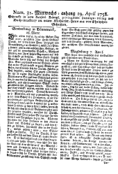 Wiener Zeitung 17580419 Seite: 9