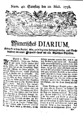 Wiener Zeitung 17580520 Seite: 1