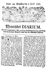 Wiener Zeitung 17580603 Seite: 1