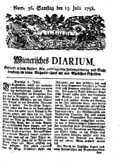 Wiener Zeitung 17580715 Seite: 1