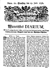 Wiener Zeitung 17580729 Seite: 1