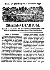 Wiener Zeitung 17581206 Seite: 1