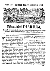 Wiener Zeitung 17581227 Seite: 1