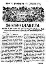 Wiener Zeitung 17590120 Seite: 1