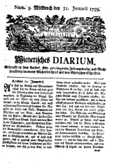 Wiener Zeitung 17590131 Seite: 1