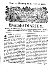 Wiener Zeitung 17590207 Seite: 1