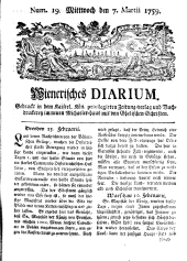 Wiener Zeitung 17590307 Seite: 1