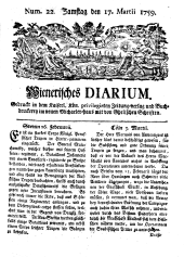 Wiener Zeitung 17590317 Seite: 1