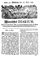 Wiener Zeitung 17590523 Seite: 1