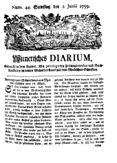 Wiener Zeitung 17590602 Seite: 1