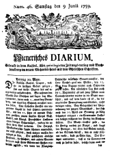 Wiener Zeitung 17590609 Seite: 1