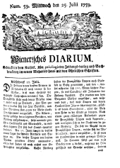 Wiener Zeitung 17590725 Seite: 1