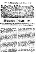 Wiener Zeitung 17591020 Seite: 1
