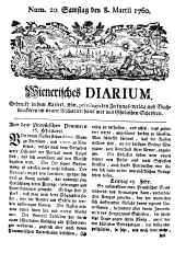 Wiener Zeitung 17600308 Seite: 1