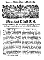 Wiener Zeitung 17600319 Seite: 1