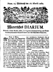 Wiener Zeitung 17600326 Seite: 1