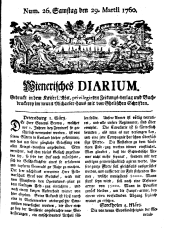 Wiener Zeitung 17600329 Seite: 1