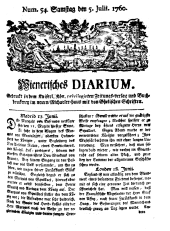Wiener Zeitung 17600705 Seite: 1