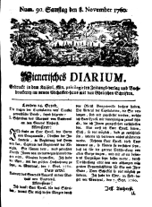 Wiener Zeitung 17601108 Seite: 1