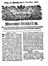 Wiener Zeitung 17601206 Seite: 1