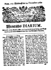 Wiener Zeitung 17601224 Seite: 1