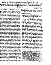 Wiener Zeitung 17610114 Seite: 9