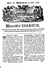 Wiener Zeitung 17610715 Seite: 1