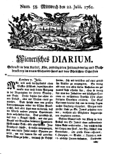 Wiener Zeitung 17610722 Seite: 1