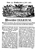 Wiener Zeitung 17610725 Seite: 1