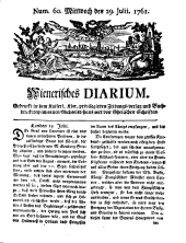 Wiener Zeitung 17610729 Seite: 1