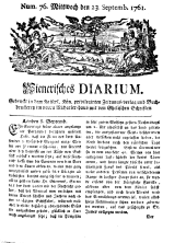 Wiener Zeitung 17610923 Seite: 1