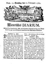Wiener Zeitung 17620220 Seite: 1
