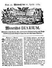 Wiener Zeitung 17620421 Seite: 1