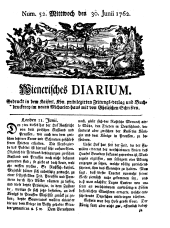 Wiener Zeitung 17620630 Seite: 1