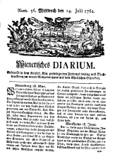 Wiener Zeitung 17620714 Seite: 1
