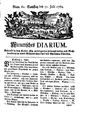 Wiener Zeitung 17620731 Seite: 1