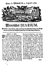 Wiener Zeitung 17620804 Seite: 1