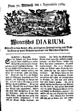 Wiener Zeitung 17620901 Seite: 1