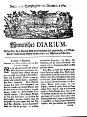 Wiener Zeitung 17621218 Seite: 1