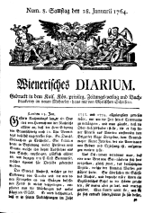 Wiener Zeitung 17640128 Seite: 1