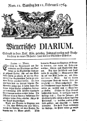 Wiener Zeitung 17640211 Seite: 1