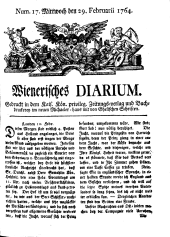 Wiener Zeitung 17640229 Seite: 1