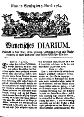 Wiener Zeitung 17640303 Seite: 1