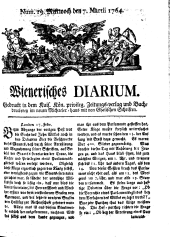 Wiener Zeitung 17640307 Seite: 1