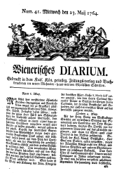 Wiener Zeitung 17640523 Seite: 1