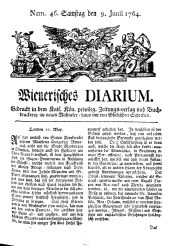 Wiener Zeitung 17640609 Seite: 1