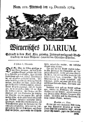 Wiener Zeitung 17641219 Seite: 1